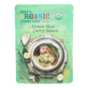 Mike's Organic Curry Love - Organic Curry Simmer Sauce - Green Thai - Case of 6 - 8.8 oz - 1 of 3