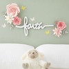 Farmlyn Creek 13 Pieces 3D Paper Flowers Decorations For Wall Decor, Pink Floral Ornamentation with Lilies and Butterflies - 2 of 4