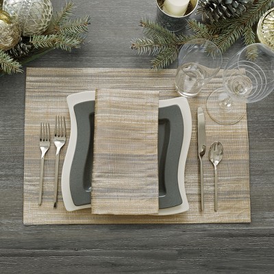 Radcliffe Multi-Color Jacquard Woven Placemats, Set of 4