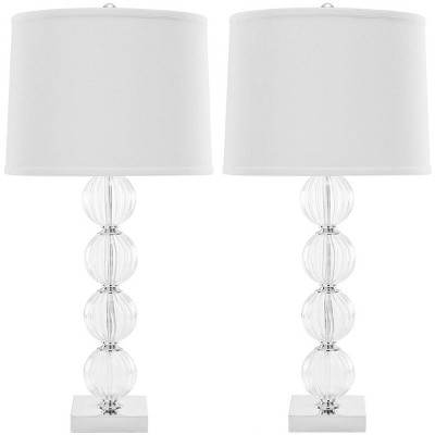 Amanda Glass Globe Lamp - 31 Inch Height - LIT4006 - Safavieh
