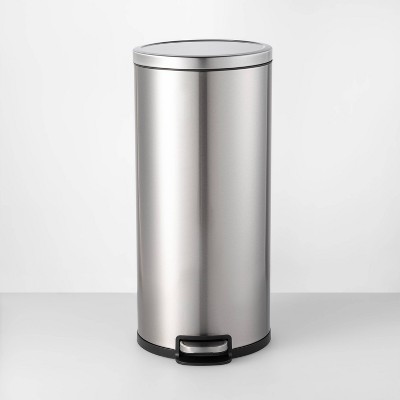 30L Step Trash Can Silver - Made By Design™