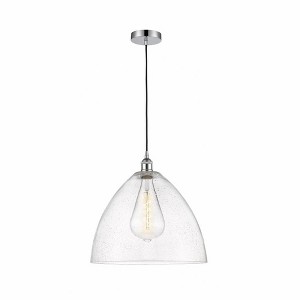 Edison Dome - 1 Light Cord Hung Pendant In Industrial Style-17.75 Inches Tall and 16 Inches Wide - 1 of 1