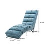Kumasinova Electric Massage Recliner Chair with 5 Modes, Linen Upholstered Chaise Lounge with Remote Control & Side Pocket, Tufted Accent Chair - 3 of 4