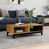 vidaXL Wooden Coffee Table FLAM - 2 of 4