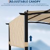 GustoWave 13' x 9' Outdoor Arched Pergola Gazebo with Sun Shade for Backyards - 3 of 4