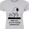Women's - Peanuts - Dear Me Doing Great Job Fitted Graphic T-Shirt - 2 of 4