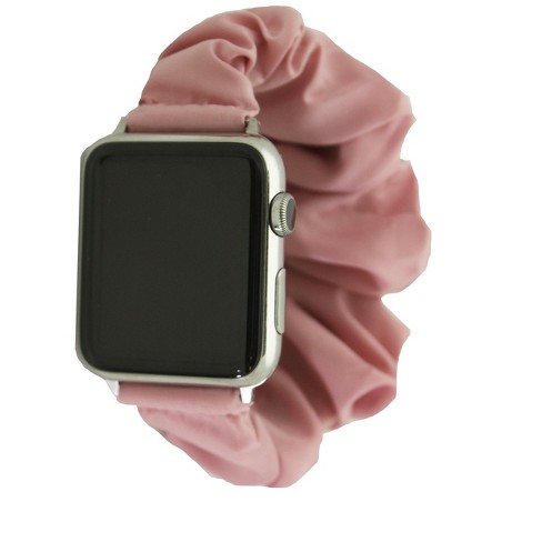 Olivia Pratt Solid Scrunchie Apple Watch Band Blush 38 40mm