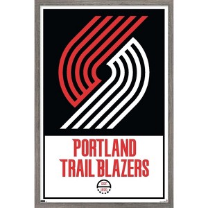 Trends International NBA Portland Trail Blazers - Logo 21 Framed Wall Poster Prints - 1 of 4