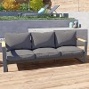 Aoodor Patio Furniture 3 Seater Aluminum Sofa Couch Deep Seat All-Weather Resistant Outdoor Conversation Set with Thick Cushions - 2 of 4