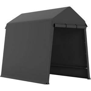 6X8 Ft Outdoor Portable Storage Shelter Shed with Roll Up Doors,Suitable for Garage Storage Shelter for Motorcyc,ATV and Garden Tools - 1 of 4