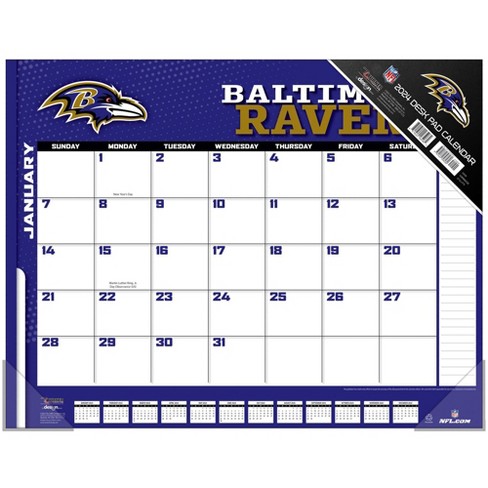 Baltimore Ravens 2024 Box Calendar