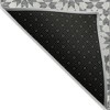 Gray Ivory And Gold Floral Medallion Washable Indoor Outdoor Area Rug - 4 of 4