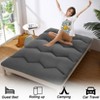 Twin Size Black Japanese Futon Floor Mattress – Roll-Up Sleeping Bed for Adults & Kids, Perfect for Camping Trips & Guest Rooms - 4 of 4