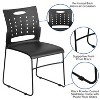 Flash Furniture 881 lb. Capacity Sled Base Stack Chair with Carry Handle and Air-Vent Back - 4 of 4