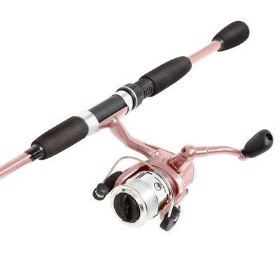 pink fishing rod and reel combo