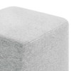 Modway Callum 17 in. Square Woven Heathered Fabric Upholstered Ottoman - 4 of 4