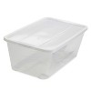 Life Story 6 Liter Shoe, Accessory, and Closet Plastic Storage Box Multi-Purpose Lidded Stacking Tote Containers, Clear (50 Pack) - image 3 of 4