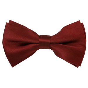 Men's Solid Color 2.5 W And 4.5 L Inch Pre-Tied adjustable Bow Ties - 1 of 3