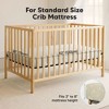 KeaBabies 2pk Soothe Waterproof Fitted Crib Sheets for Girl, Boy, 100% Organic Soft Cotton Crib Mattress Protector Sheet - 3 of 4