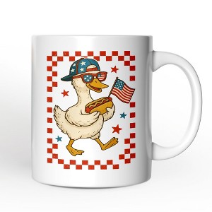 4th of July Patriotic Duck Mug, Funny Independence Day Gift| OrnamentallyYou - 1 of 4
