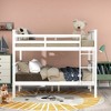 Grungis Full over Full Loft Bed with Ladder,Modern Bunk Bed with Guardrails Can Divided Into 2 Beds,Loft and Bunk Bed for Bedroom - 2 of 4