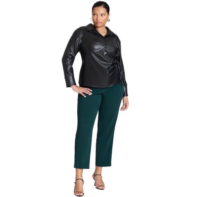 ELOQUII Women's Plus Size The 365 Semi Stretch Slim Leg Pant