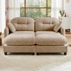 Chenille Upholstery Cloud Modular Sectional Sofa Bed with Ottoman, Ottoman, Tufted Backrest, Ergonomic Cushions - 2 of 4