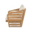 Royal Wood Club Chair, Beige - 4 of 4