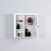Lirago White Wall-Mounted Bathroom Cabinet with Door-Slim Storage for Small Spaces 20.86"Lx5.71"Wx20"H - 2 of 4