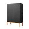 Chery Life 2 Door Shoe Cabinet With 3 Adjustable Compartments, Suspended Hollow Shoe Changing Compartment, Moisture-Proof Design - 4 of 4