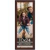 PosterPalooza | Panoramic Decor Brown Picture Frame - UV Acrylic, Foam Board Backing, Hanging Hardware - 2 of 4