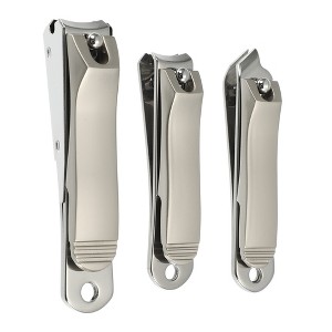 Unique Bargains Nail Clippers Nail Clipper Set for Nail Care Portable Stainless Steel Silver Tone Titanium Tone 3Pcs - 1 of 4