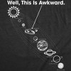 Mens Funny T Shirts Well This Is Awkward Sarcastic Flat Earth Graphic Novelty Tee For Men - Crazy Dog Men's T Shirt For Astronauts - 2 of 4