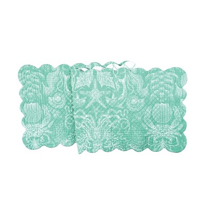 C&F Home 14" x 51" Turquoise Bay Table Runner