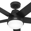 Hunter 60" Aerodyne Matte Black Lighted Ceiling Fan with Integrated LED and Handheld Control for Smart Home Integration - 4 of 4