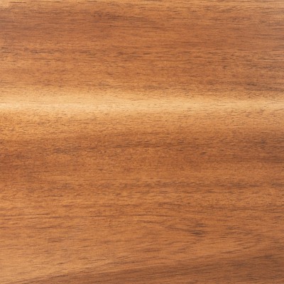 Marquise Brown Mahogany and Black Metal 1-Drawer Nightstand