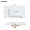 LOVSON 30''Bathroom Vanity Set with Sink, Bathroom Storage Cabinet, Solid Wood Frame - 4 of 4