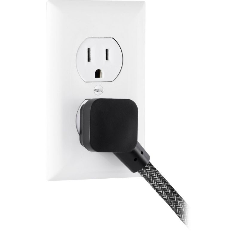 Cordinate 3 Outlet 10&#39; Extension Cord Dark Heather, 6 of 9