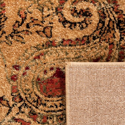 Lyndhurst Beige and Multi Paisley Square Area Rug
