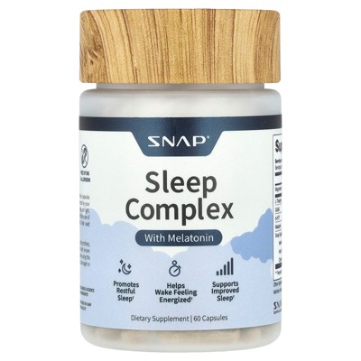 Snap Supplements Sleep Complex with Melatonin, 60 Capsules