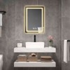 FONTOI Single Bathroom Vanity Mirror, Modern Wall-Mounted Mirror with Anti-Fog, Smart Touch Control for Home Salon Use, Natural, 27.56"*19.69"*4.1" - 3 of 4