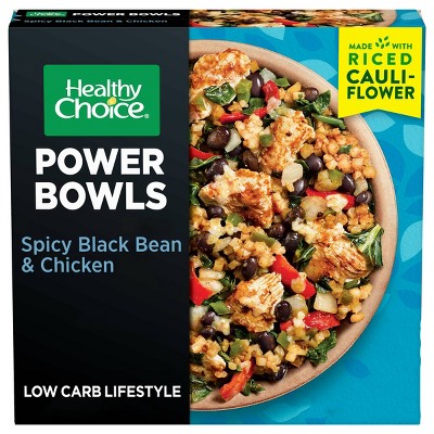 Healthy Choice Gluten Free Frozen Power Bowl Spicy Black Bean & Chicken ...
