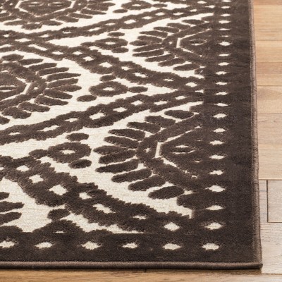Handmade Tufted Brown Viscose 5' x 7' Rectangular Rug