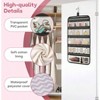 Large Hanging Jewelry Organizer with 14 Cotton Zippered Pockets for Travel and Closet - 3 of 4
