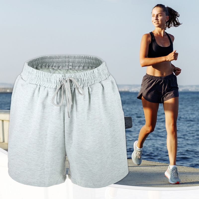 Unique Bargains Women's Flowy Running Shorts Casual High Waisted Workout Shorts 1Pc, 2 of 7