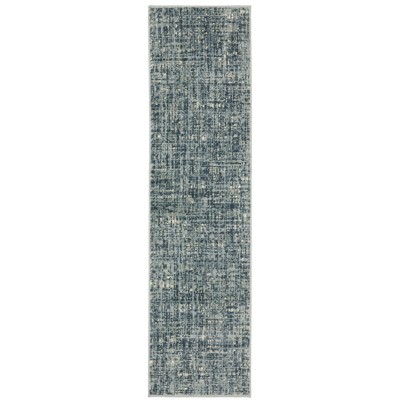 Oriental Weavers Branson BR13A Blue/Grey Indoor Area Rug - 1'10" x 7'3"