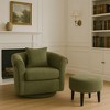 NicBex Swivel/Velvet Barrel Accent Chair & Ottoman Set Modern Armchair Sofa for Living Room or Bedroom - 3 of 4