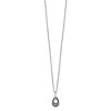 Black Bow Jewelry Black & White Diamond Tiny Triple Teardrop Necklace in Sterling Silver - 2 of 4