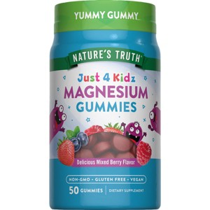 Nature's Truth Kids' Magnesium Citrate Vitamin Vegan Gummies - 50ct - 1 of 4