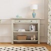 Retro Console Table, with Drawer and Shelves, Versatile Storage Solutions, for Entryway, Living Room and Hallways, Available in Multiple Colors - 3 of 4